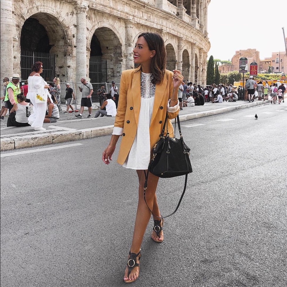 GORGEOUS ZARA NWT Double Breasted Mustard Blazer